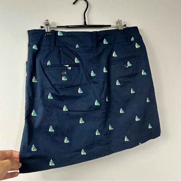 IZOD G-flex cotton golf skort skirt with shorts casual wear coastal design Sz 8 - Picture 9 of 10